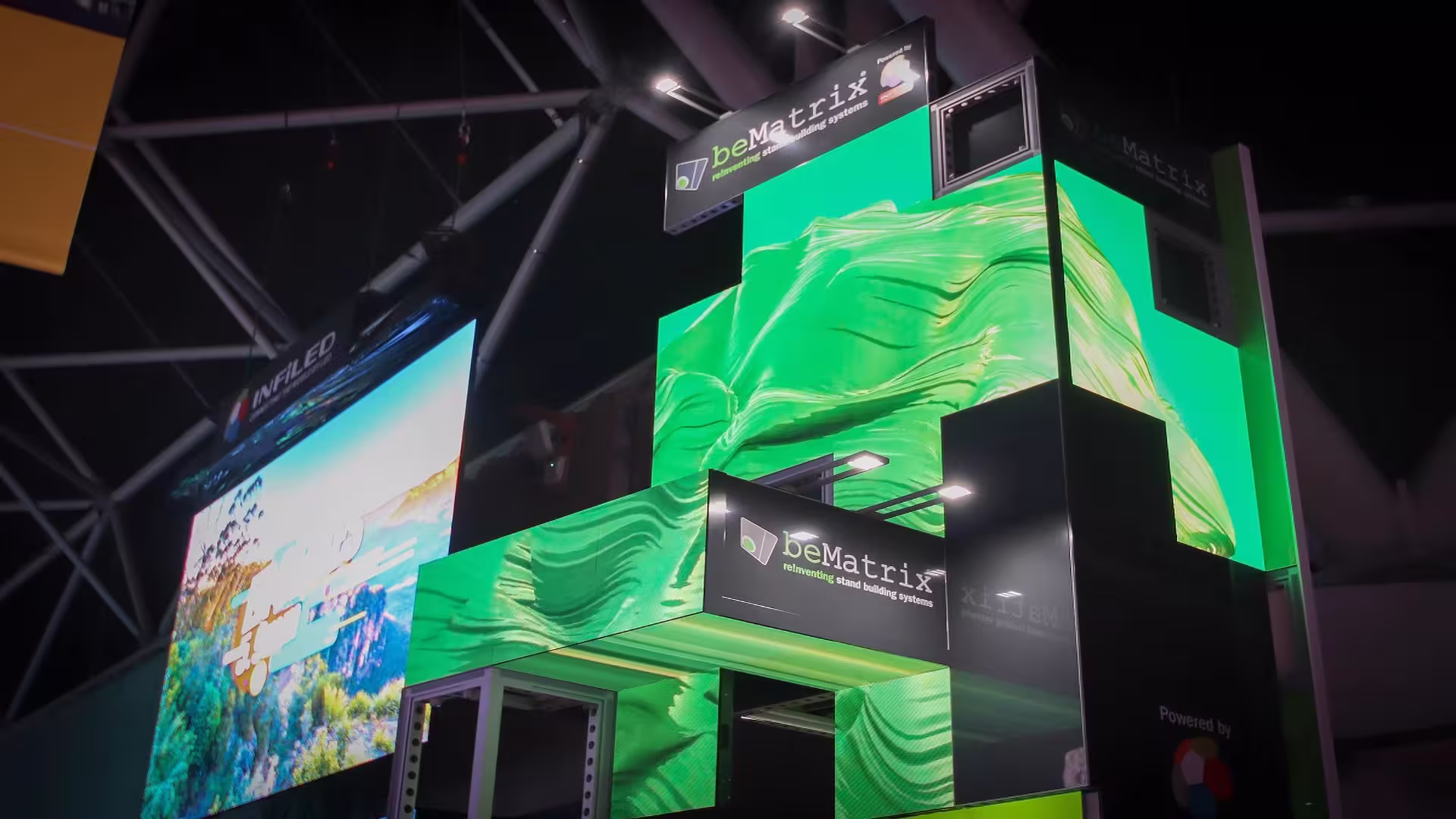 beMatrix LEDskin videowall rental
