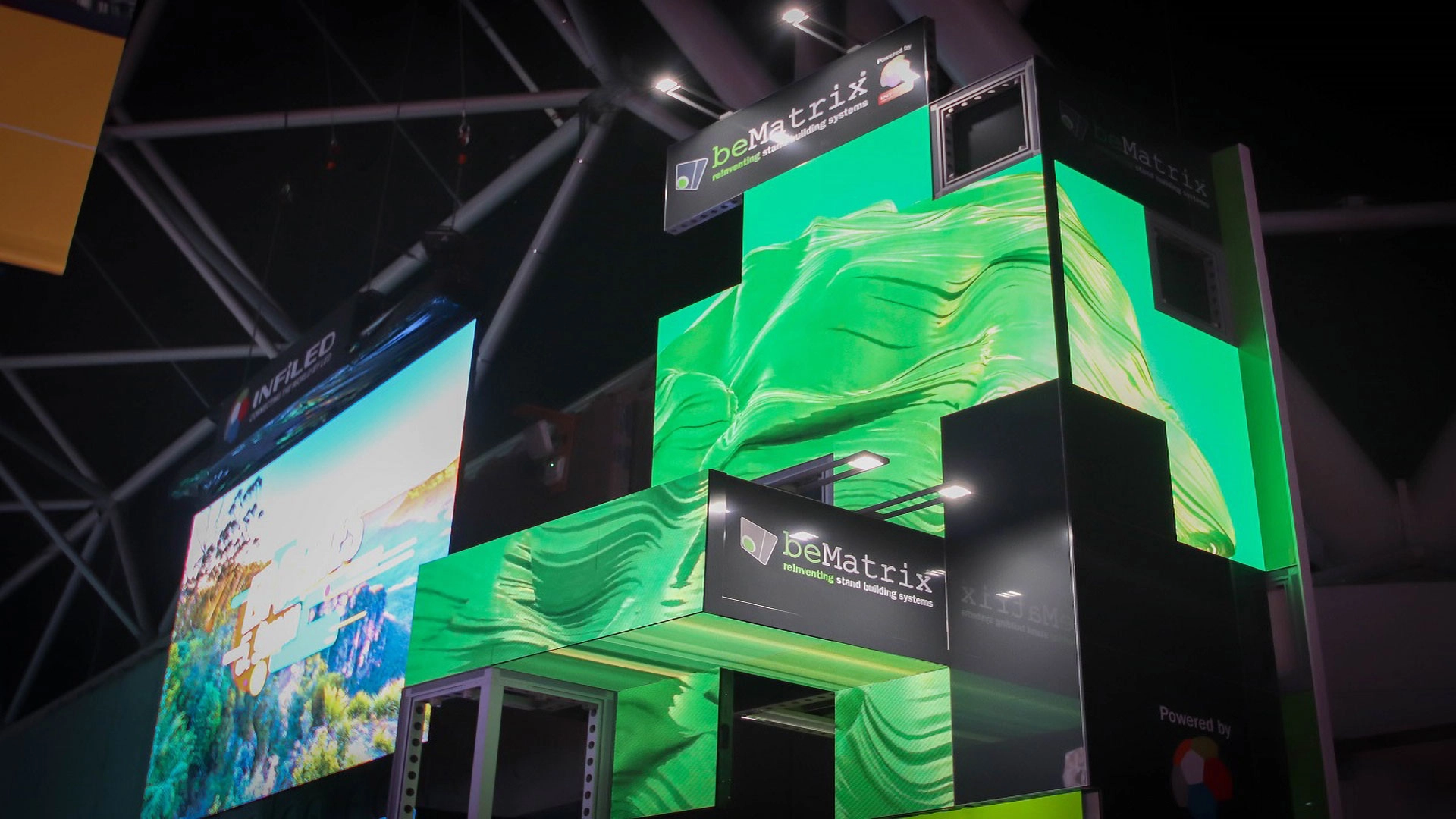 beMatrix LEDskin videowall rental